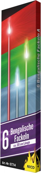 Bengalische Fackeln A, 6er Schtl.