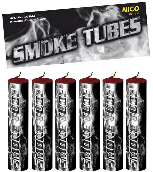 Smoke Tubes, versch. Farben, 6er-Btl., KAT T1