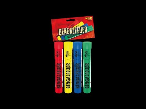 Bengalfeuer, versch. Farben, 4er-Btl. KAT F1